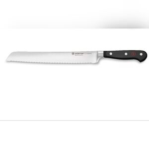 Classic 9" Precision Double-Serrated Bread Knife,Color Black, Retail $150.00 USD